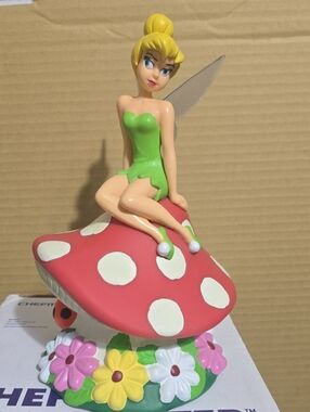 Tinker Fairy Mushroom Cake Topper in Green and Red